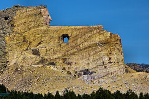 Crazy Horse Monument from the road Fall 2014