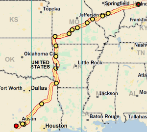 Indy to Texas in Fall of 2014
