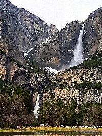 Yosemite Fall in Yosemite NP.
