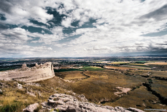 View from the top of Scott's Bluff.