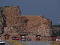 Crazy Horse Monument from the road Fall